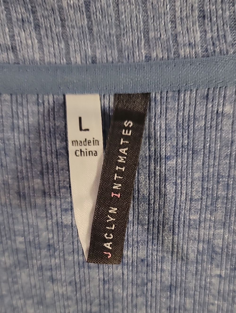 Light Blue Ribbed Button-Up Cardigan - Picture 2 of 7